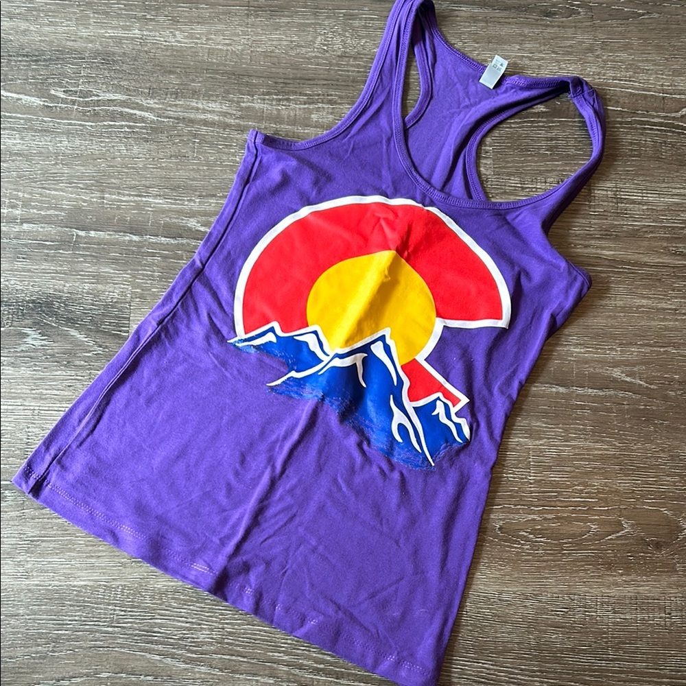 Purple Graphic Women's Tank Top